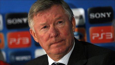 Manchester United manager Sir Alex Ferguson