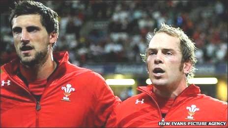 Luke Charteris and Alun Wyn Jones