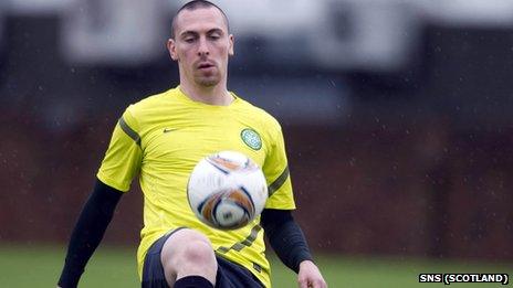 Celtic midfielder Scott Brown