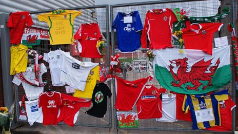 Shirts left at Wrexham's Racecourse ground