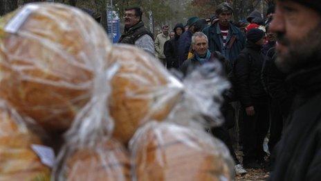 A soup kitchen in Budapest, 22 November