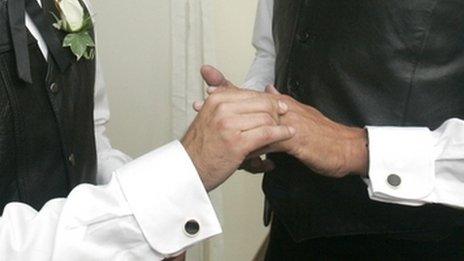 Gay marriage ceremony