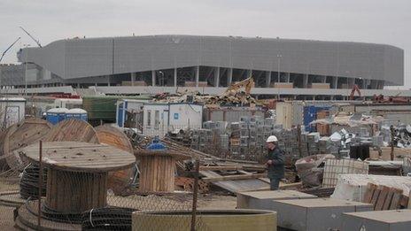 The area around Lviv stadium (November 2011)