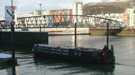 The Black Prince at Swansea Marina