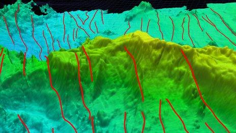 Ridge in Mariana Trench