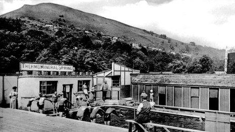 Taffs Well spring in the 1930s (picture Pentyrch and District Local History Society)