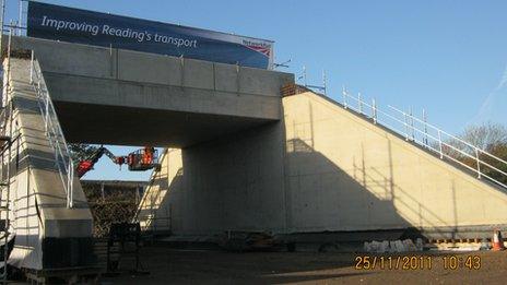 The new Cow Lane bridge