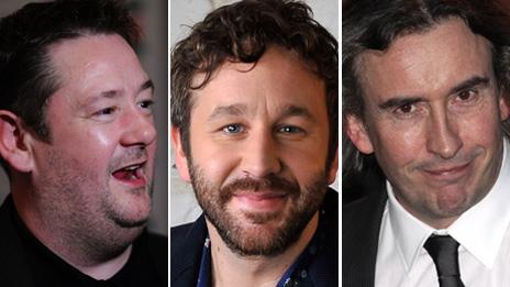 Johnny Vegas, Chris O'Dowd and Steve Coogan