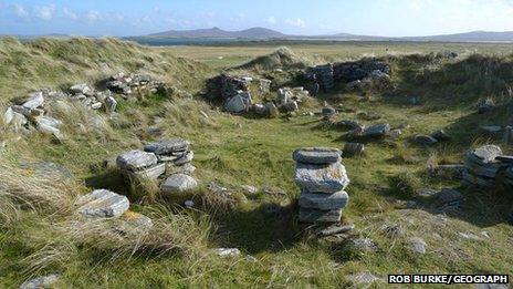 Iron Age remains at Udal. Pic: Rob Burke/Geograph