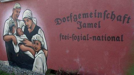 Mural in the village of Jamel