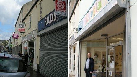 Then and now - one shop on Market Street, Holyhead that has reopened