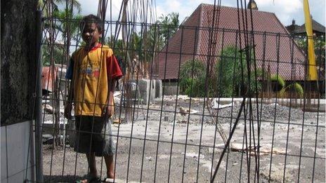 A boy at the Dharma Jati orphanage, Bali