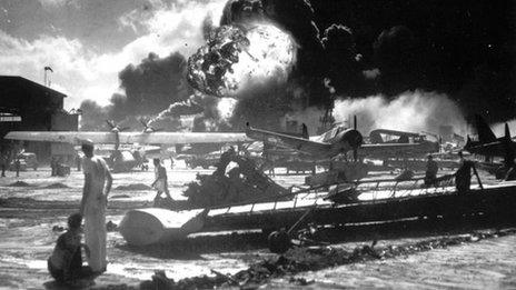 The attack on Pearl Harbor