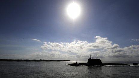 One of the Navy's new Astute class submarines