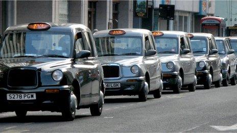 London taxi rank