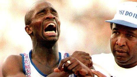 Derek Redmond and his father