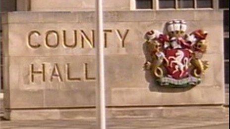 County Hall sign