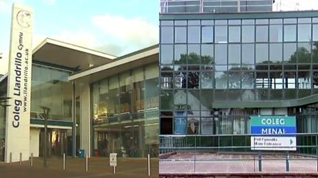 Coleg Llandrillo, Rhos campus, and Coleg Menai, Bangor campus