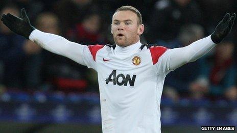 Manchester United striker Wayne Rooney