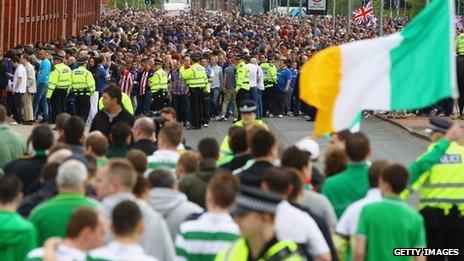 Rangers and celtic fans