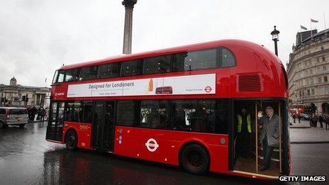 The new Routemaster bus in London