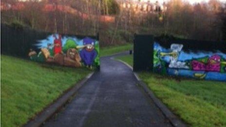 Alexandra Park peace wall gates