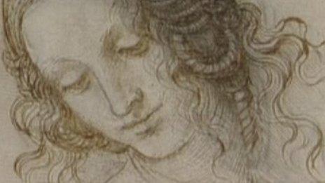 Leonardo da Vinci drawing of a woman