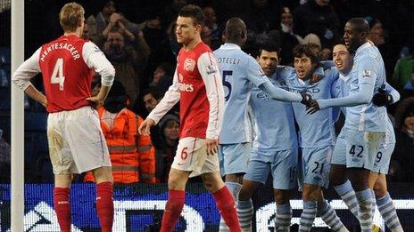 Manchester City celebrate