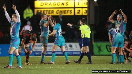 Dragons v Exeter