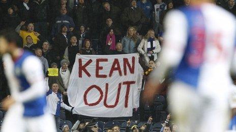 Blackburn fans protest