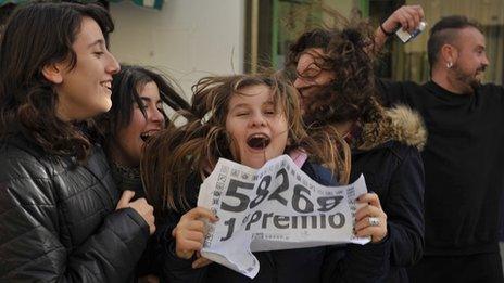 People in Granen, Spain, 22 December