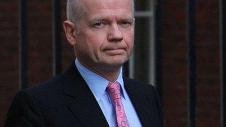 Foreign Secretary William Hague