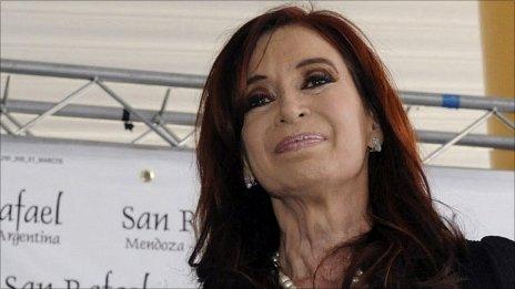 Argentine President Cristina Fernandez, 16 December 2011