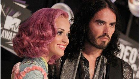 Katy Perry and Russell Brand