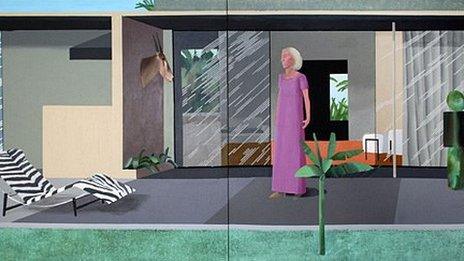 Beverley Hills Housewife by David Hockney