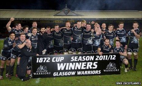 Glasgow Warriors celebrate