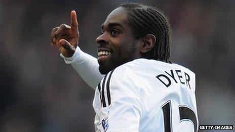 Swansea winger Nathan Dyer