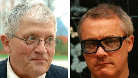 David Hockney and Damien Hirst