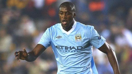 Manchester City midfielder Yaya Toure