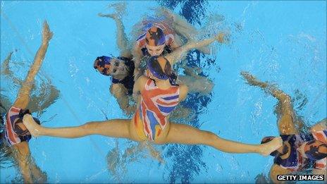 Great Britain's synchronised swimming team