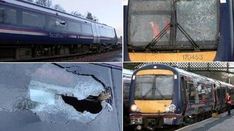 Damaged train
