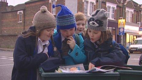 Children reading books