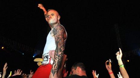 Keith Flint from The Prodigy