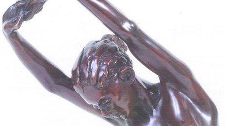 Dancers Stretching stolen statue