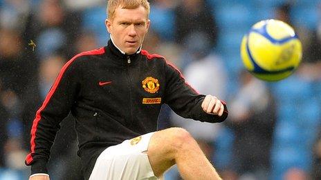 Manchester United's Paul Scholes