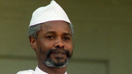 Chad's then President Hissene Habre, in 1989 in Paris
