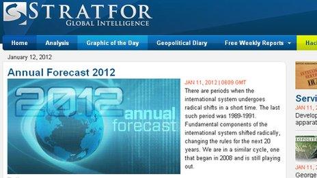 Stratfor website