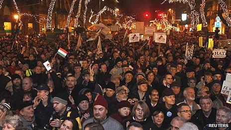 Anti-government protest in Budapest