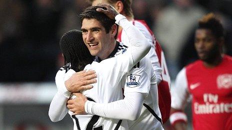 Danny Graham celebrates his winner