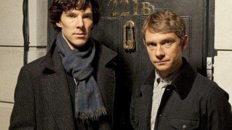 Benedict Cumberbatch and Martin Freeman in Sherlock